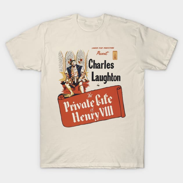 The Private Life of Henry VIII Movie Poster T-Shirt by MovieFunTime